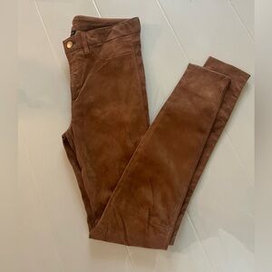 Massimo Dutti Suede Pants Sz S